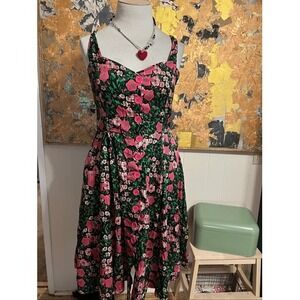 Princess Highway Aussie Vintage Inspired Sleeveless Button Front Dress 10